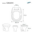 Tampa De Vaso Sanitário Poliéster Sabatini Branco Para Bacia