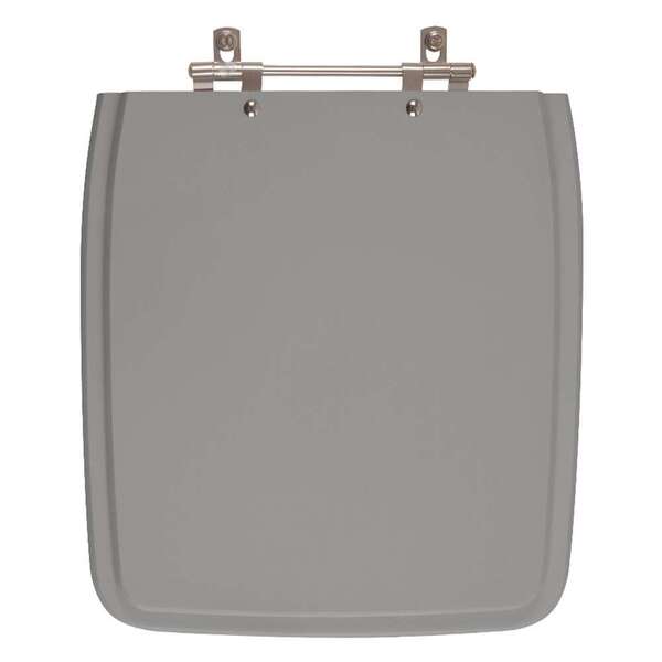 Tampa De Vaso Sanitário Poliéster Vila Rica Cinza Escuro Para