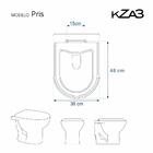 Tampa De Vaso Sanitário Pris Branco Para Bacia Kza3