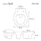 Tampa De Vaso Sanitário Soft Close Spot Branco Bacia Deca