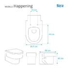 Tampa De Vaso Sanitario Soft Closehappening Branco P/ Roca