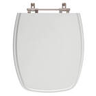 Tampa De Vaso Sanitário Stylus Cinza Prata Para Bacia Celite