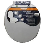 Tampa De Vaso Sanitário Universal Almofadado cinza Escuro Alu