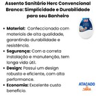 Tampa De Vaso Sanitário Universal Herc Pp Para Deca Icasa Log