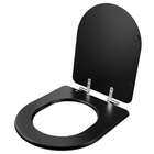 Tampa De Vaso Soft Close Carrara Preto Fosco Para Vaso Deca