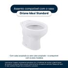 Tampa De Vaso Soft Close Oriane Branco Para Bacia Ideal Stand