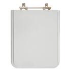 Tampa De Vaso Square Cinza Platina Para Bacia Incepa