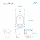 Tampa De Vaso Tivoli Bone (bege Claro) Bacia Ideal Standard