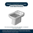 Tampa De Vaso Tivoli Cinza Escuro Para Louça Ideal Standard