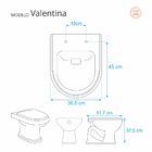 Tampa De Vaso Valentina Cinza Claro Para Bacia Hervy