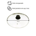 Tampa De Vidro Avulsa 16 Cm Para Panela