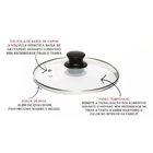 Tampa De Vidro Avulsa 18 Cm Para Panela