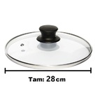 Tampa De Vidro Avulsa 28 Cm Para Panela Frigideira Caçarola