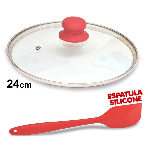 Tampa De Vidro Temperado Avulsa Para Panela Frigideira 24cm+