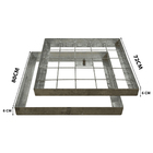 Tampa Esgoto Caixa De Inspeção Abnt Geotampas 80 X 80cm Aço