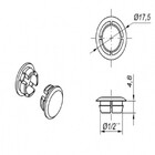Tampa Furo 1/2 Nylon Nyl-043 Preto - Kit 50 Pcs