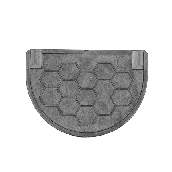 Tampa Início e Fim 9x12x0,5cm Cinza Polipropileno Aco