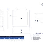 Tampa Lisa Articulado Com Amortecedor E Grelha 1,10x1,10 Cor: