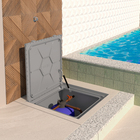 Tampa Lisa Articulado Com Amortecedor E Grelha 1,10x1,10 Cor: