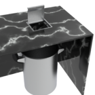 Tampa Lixeira Inox 3,9 L Para Bancada - Calha Escorredora