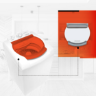 Tampa Móvel Para Máquina De Lavar 09kg  11kg Brastemp - W1046