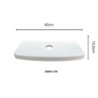 Tampa Para Caixa Acoplada Amarilis/flox Branca Fiori