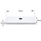 Tampa Para Caixa Acoplada Ic46 Sabará Cinza Escuro Icasa