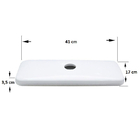 Tampa Para Caixa Acoplada Ic46 Sabará Cinza Escuro Icasa