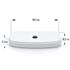 Tampa Para Caixa Acoplada Ic54 Sabatini Plus Branca Icasa