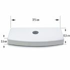 Tampa Para Caixa Acoplada Ic64 Vesúvio Preto Icasa