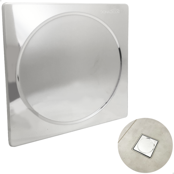 Tampa Para Caixa Sifonada 15x15 Veda Ralo Quadrado Tampa Cega