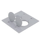 Tampa para Caixa Unha de Piso Alumínio Dupla 4X4 Cromado Tramontina