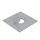 Tampa para Caixa Unha de Piso Alumínio Simples 4X4 Cromado Tramontina