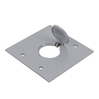 Tampa para Caixa Unha de Piso Alumínio Simples 4X4 Cromado Tramontina