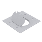 Tampa para Caixa Unha para Piso Rj45 Alumínio 4X4 Cromado Tramontina