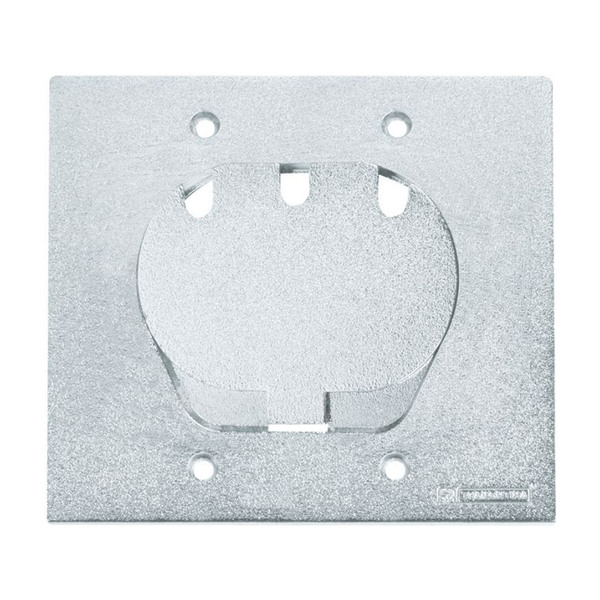 Tampa para Caixa Unha para Piso Rj45 Alumínio 4X4 Cromado Tramontina