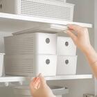 Tampa Para Cesto Flow 3l Bege 27x12x1,3cm Caixa Organizadora