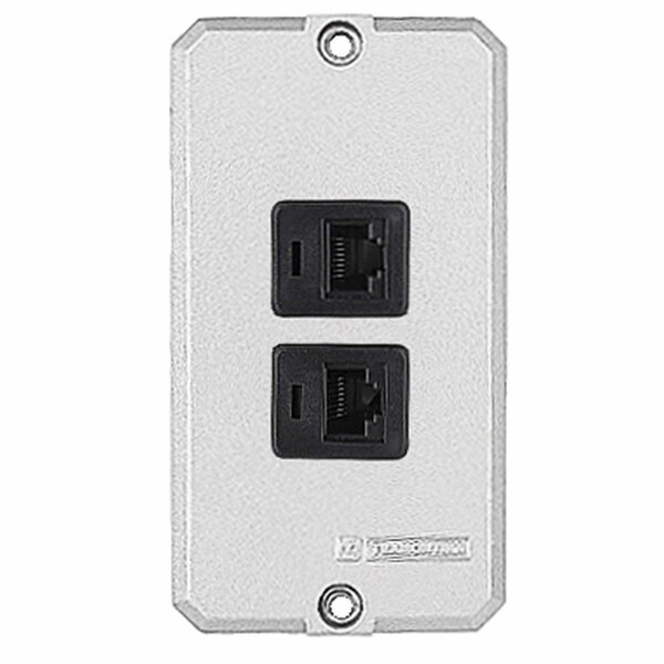Tampa Para Condulete 1/2' E 3/4' Com 2 Tomada Rj45 [cat.5e] T