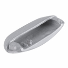 Tampa para Corrimões de Alumínio Acetinado 1,0x5,0x3,0cm Unefix