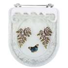 Tampa Para Vaso Incepa Acrílico Calypso Decorada Com Borbolet