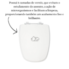 Tampa Para Vaso Mdf Laqueado Thema Incepa Branco Atlas
