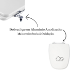 Tampa Para Vaso Mdf Laqueado Thema Incepa Branco Atlas