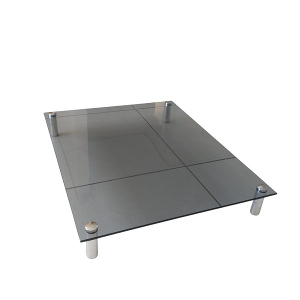 Tampa Protetor De Cooktop Em Vidro Temperado Fumê 48x60cm