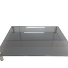 Tampa Protetor De Cooktop Em Vidro Temperado Fumê 48x68cm