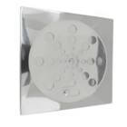 Tampa Ralo Giratória 10x10cm Quadrada Cromada Prédio Residenc