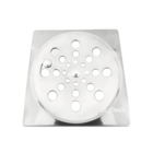 Tampa Ralo Grelha Quadrado 10x10cm Inox Função  Abre / Fecha