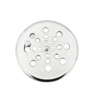 Tampa Ralo Grelha Redonda 10x10cm Inox Função Abre/fecha Cor: