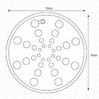 Tampa Redonda Para Ralo 10 Cm Com Caixilho 5005