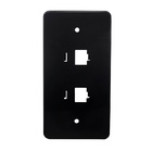 Tampa Rj45 2x Preto 1"
