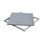 Tampa Tampão Chão Alumínio Fundido Quadrado Simples 25x25cm